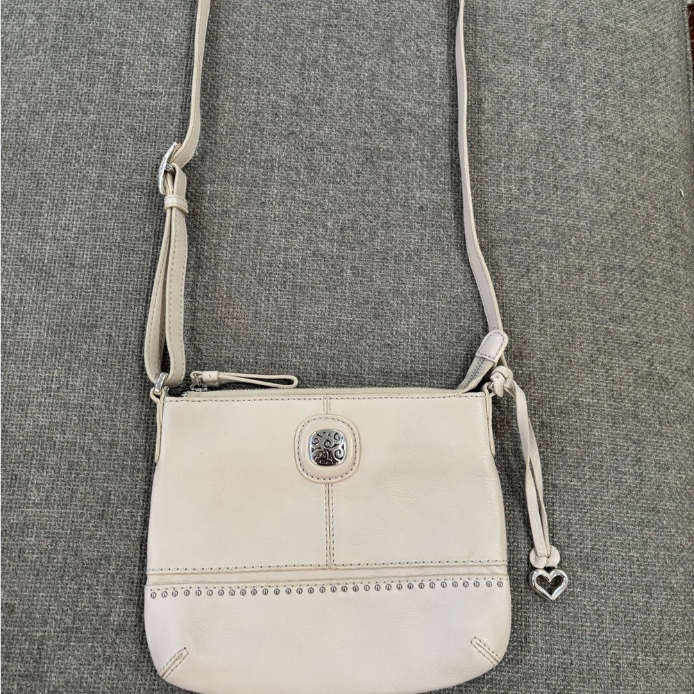 Brighton Demi Cream Crossbody Bag with Adjustable Strap